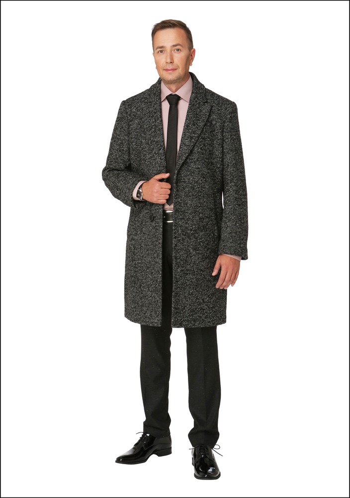 Комплект №2 . Пальто, сорочка, брюки, галстук и ремень – Pietro Filipi. Туфли – Gino Rossi. Часы – Grovana