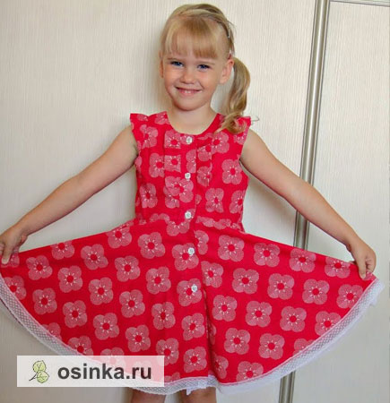 Фото. Летнее платье из итальянского хлопка.Автор работы - Hich