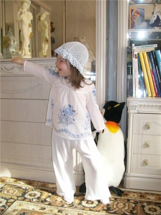 Фото. ... и брючки из прохладной вискозы. Автор работы - Sabinka&Co