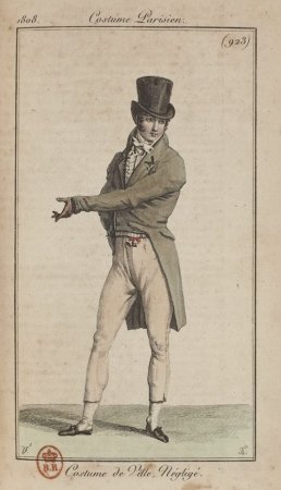 Фото. Мужской костюм. Журнал "Costume Parisien", 1808 г.