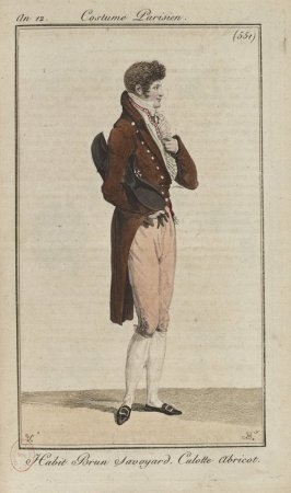 Фото. Мужской костюм. Журнал "Costume Parisien", 1808 г.