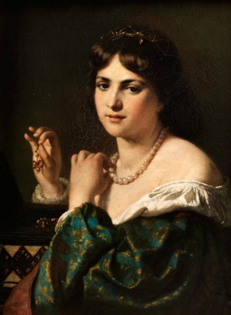 Фото. Гудель Карл Адольф (Gugel Carl Adolf), 1820-1885, женский портрет.