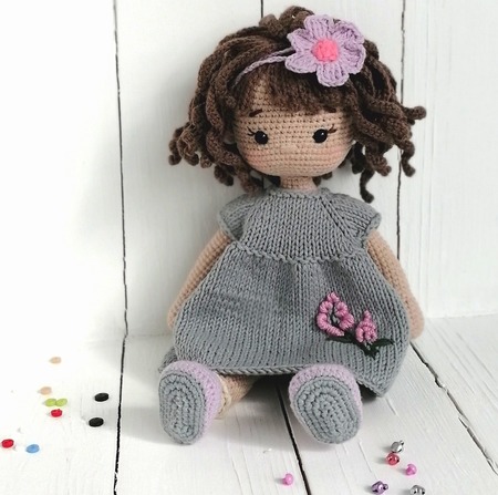 Вязаная кукла ручной работы Dolls купить в интернет-магазине Wildberries