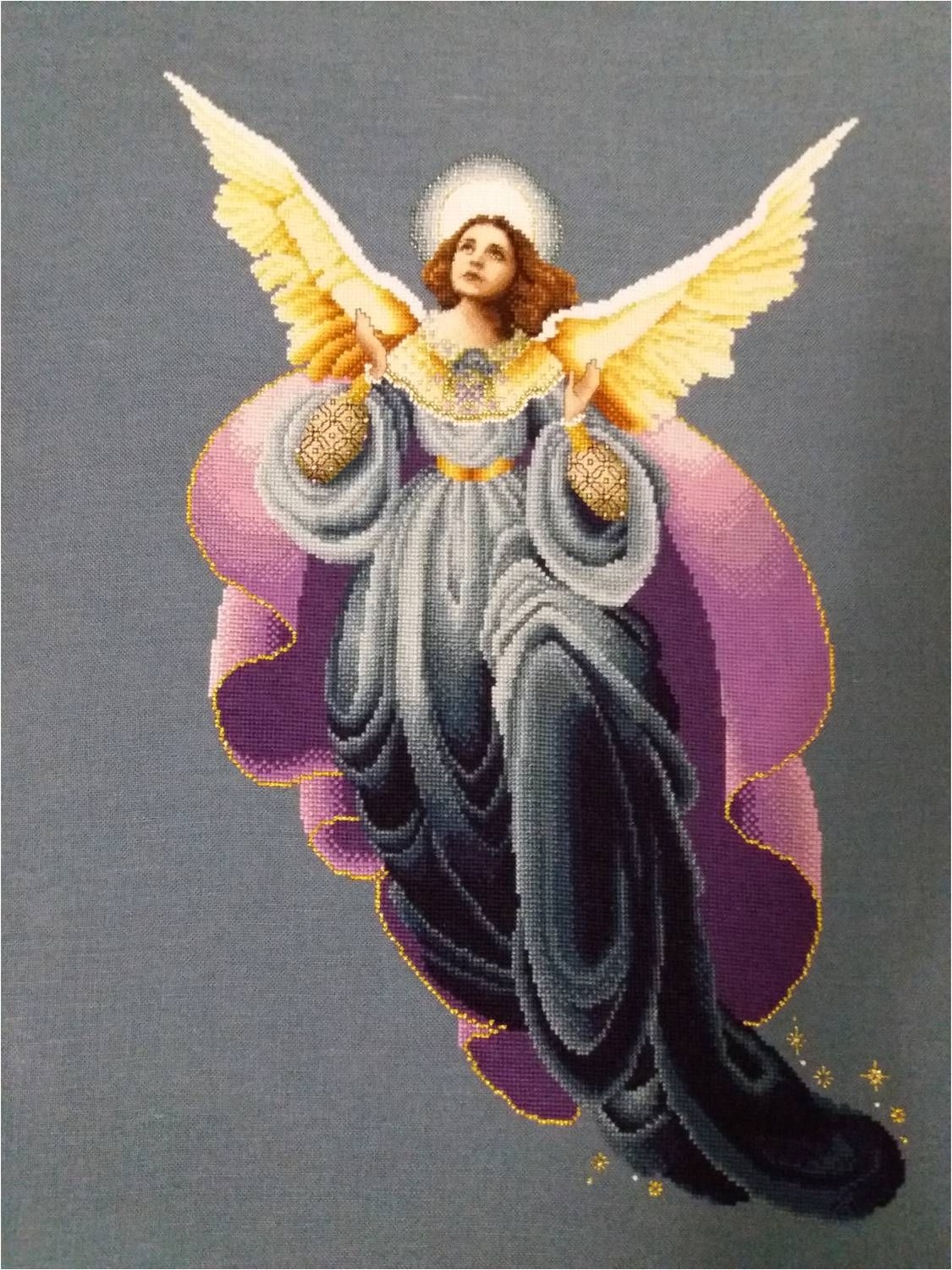 Схема вышивки «ангел, младенец» (№485550)