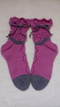 Фото. Носочки для девочки. Пряжа alize superwash. Автор работы - Gajechka