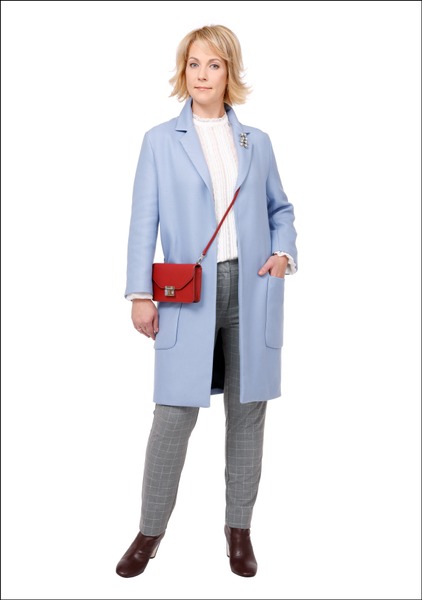 Комплект №1 . Пальто, блуза, ботильоны и сумка – Zara. Брюки – Reserved