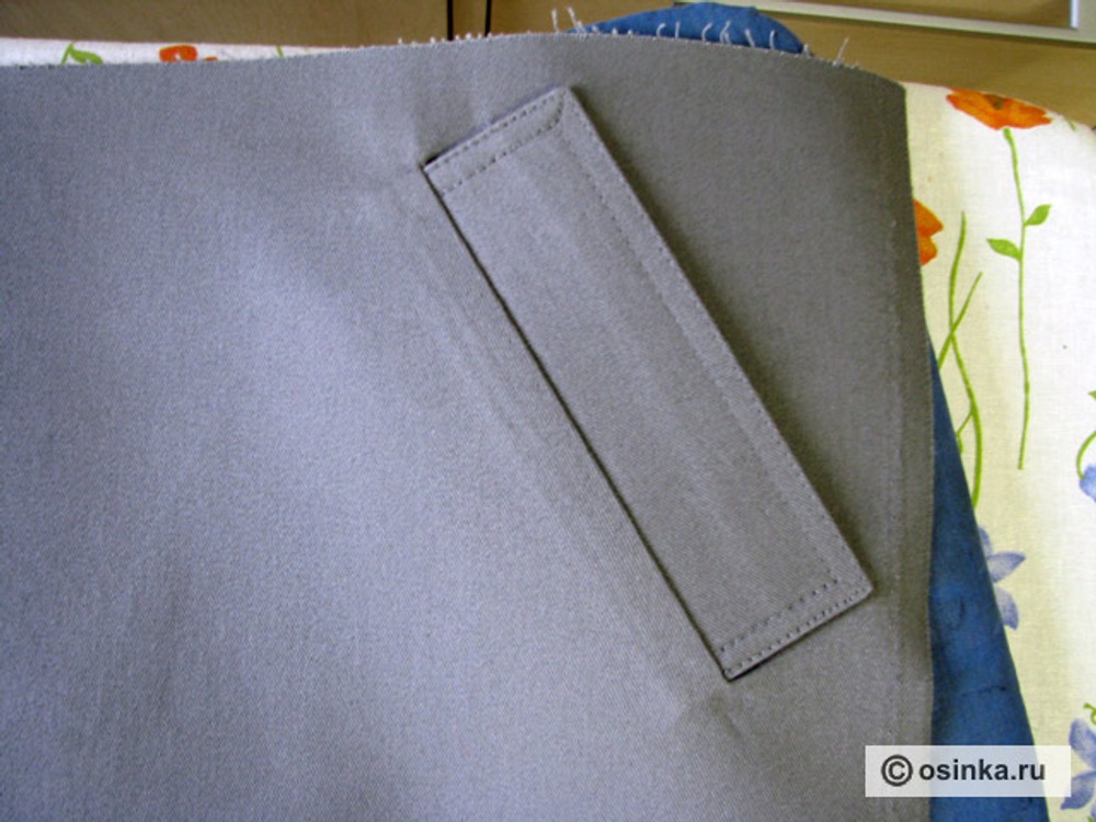 Технология пошива. Прорезной карман с листочкой с втачными концами