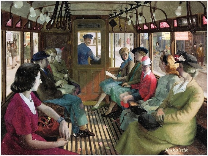 Фото. Robert Sawyers ARCA (British, 1923-2002) "The Tram Ride".