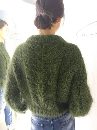 Вяжем пуловер из мохера