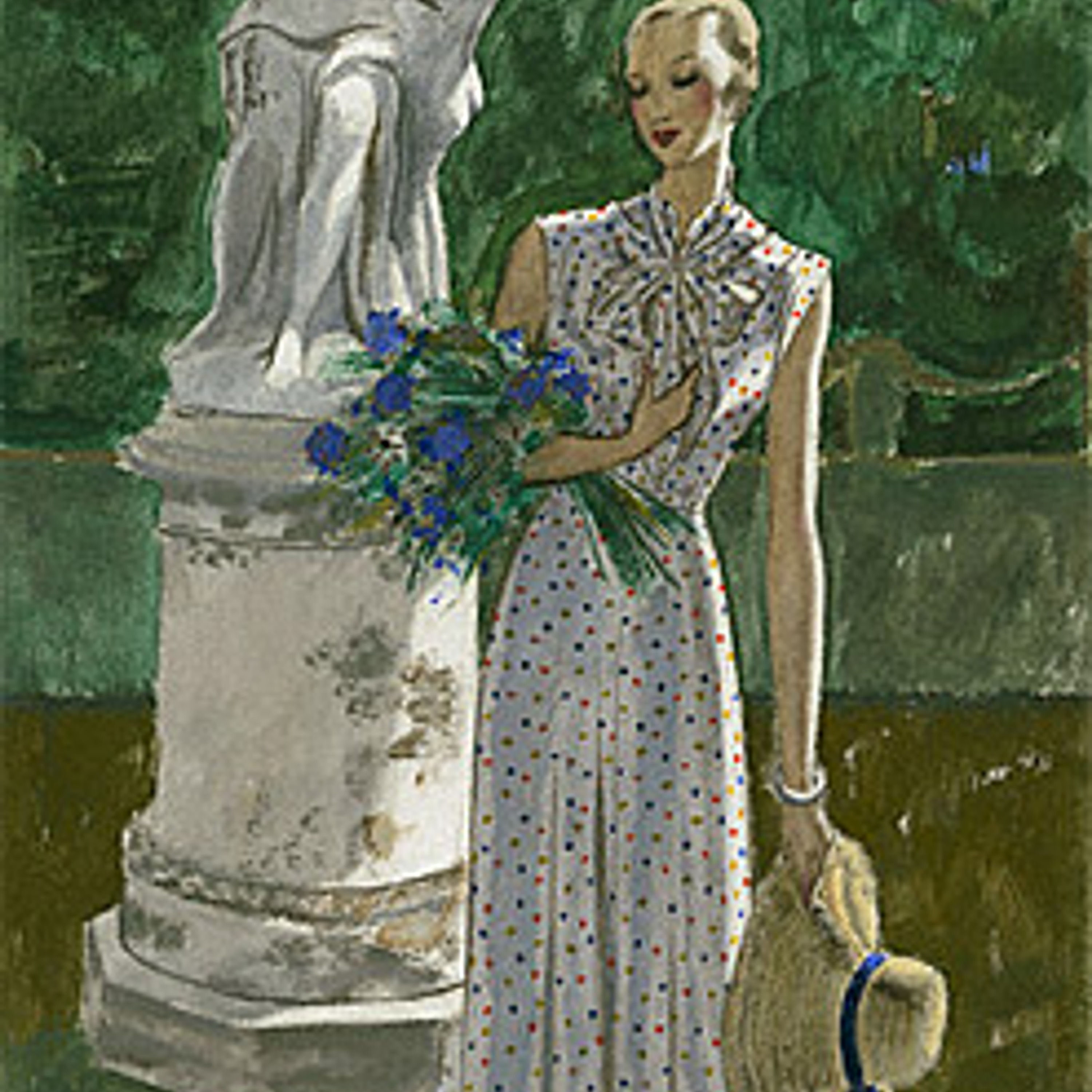 Фото 6. "Деревенское" платье, модель № 7207, 1932 г.
