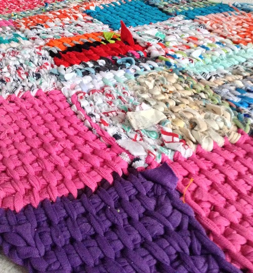 Трикотажная пряжа для вязания ковриков