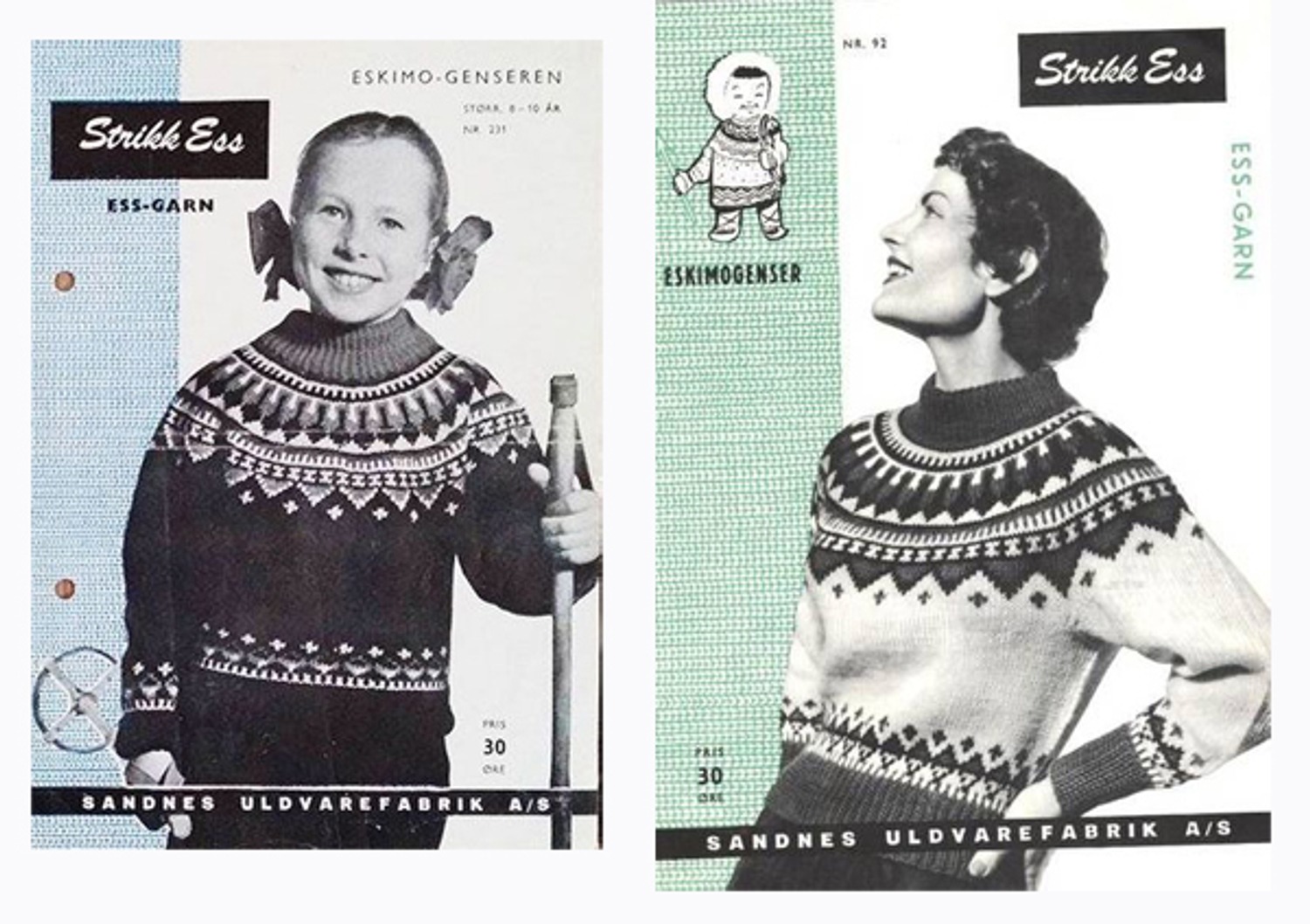 Классический норвежский пуловер с круглой кокеткой (сверху вниз)