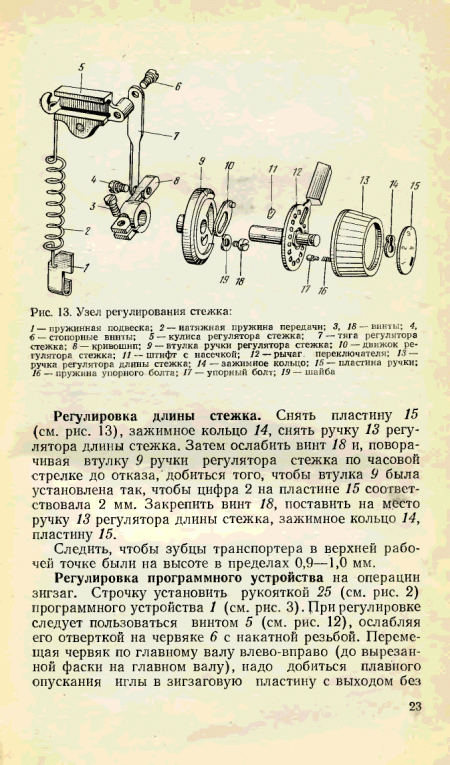 Инструкция к швейной машинке веритас старого образца