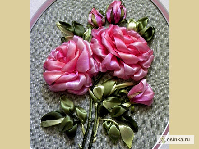 Вышивка атласными лентами. Вышивка на льне. Вышивка лентами цветы. Вышивание лентами розы. Вышивание атласными лентами.