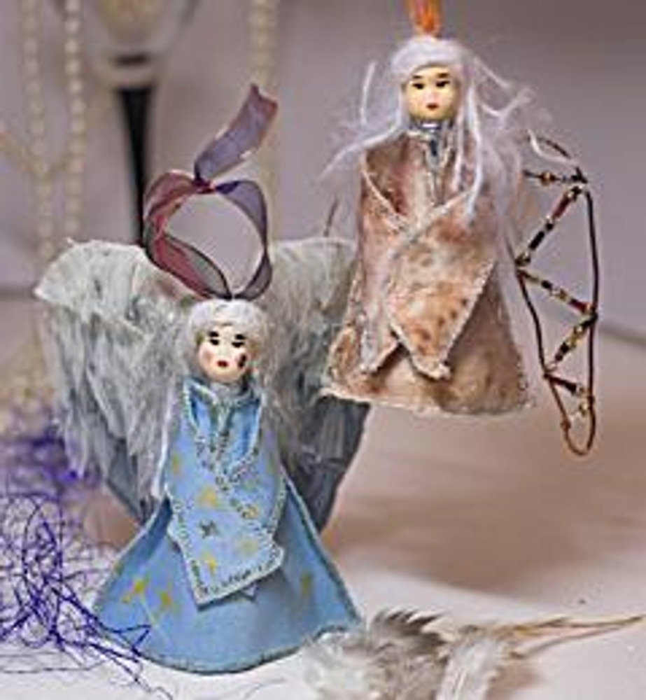DIY Ribbon Angel 😇 АНГЕЛ ИЗ ЛЕНТ/ Kanzashi Angel/ Satin Ribbon Christmas Angel Ornaments/ Ola ameS