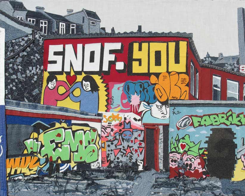 Backstreet art, Denim on Denim, 500x400, 2011