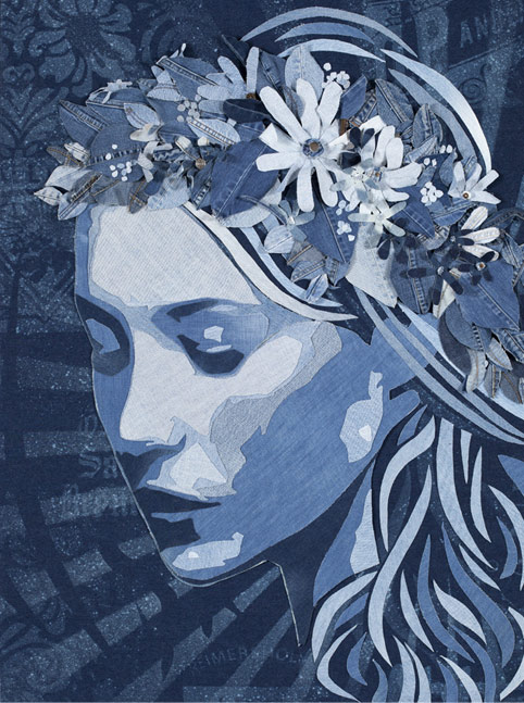 Midsummer Girl/Midsommar Flicka, 1200x900, Denim on Denim, 2010