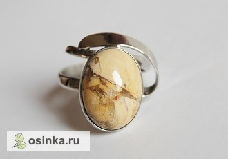 Фото. "Осенний вальс" -  кольцо с яшмой. Автор - Люда Балина .