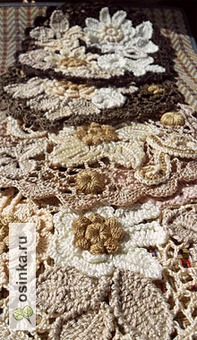 Фото. Набор салфеток "Осенняя палитра" от Elenochka R . Связаны из разных видов пряжи.