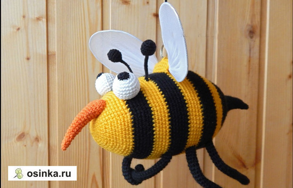 Фото. Пчелка на конкурс мягкой игрушки.  Автор - Рыжая_кошка .