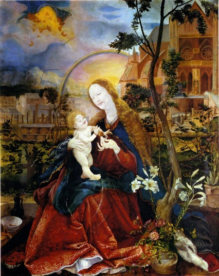 Фото. Маттиас Грюневальд "Штуппахская Мадонна", 1517 г.